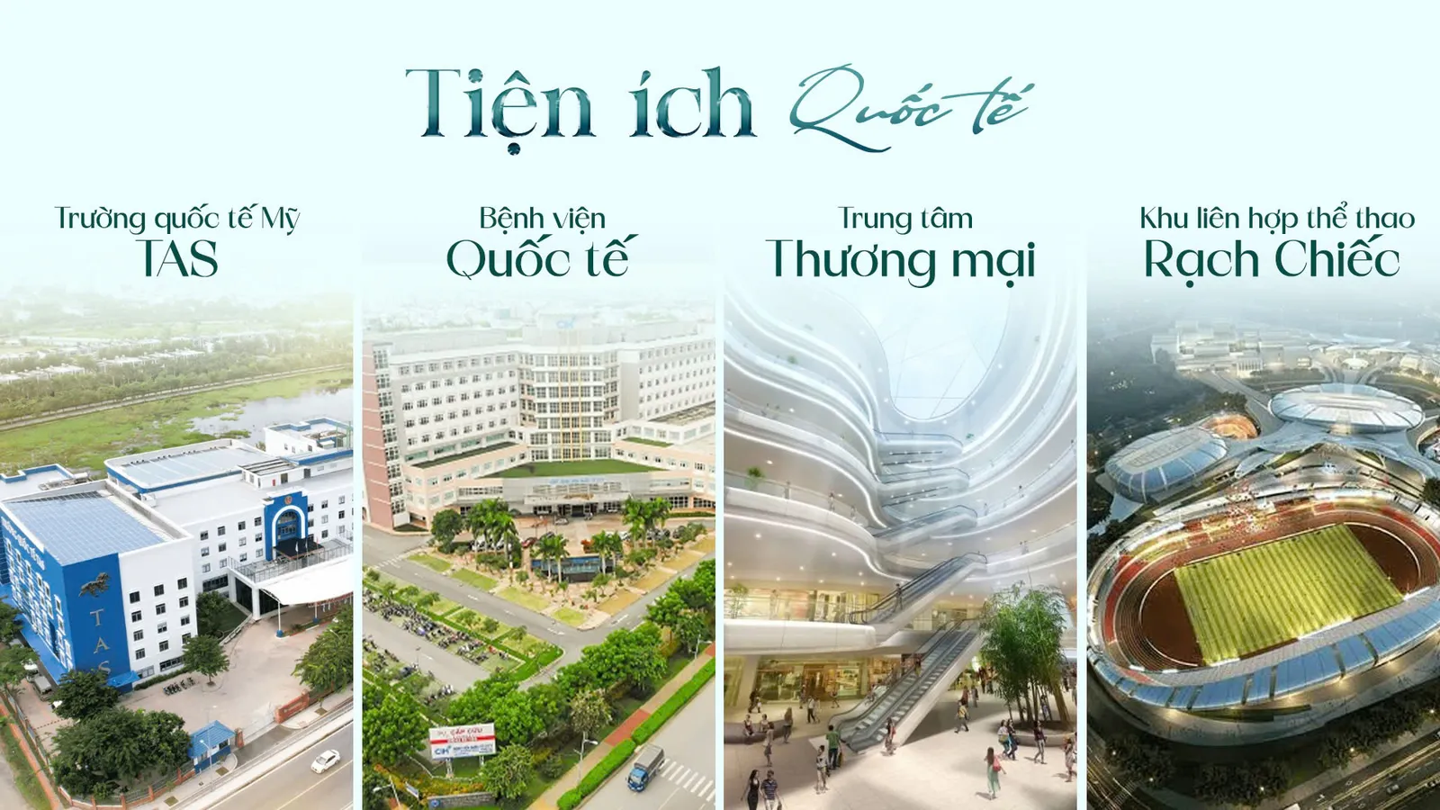 Hệ tiện ích quốc tế trong khu đô thị
